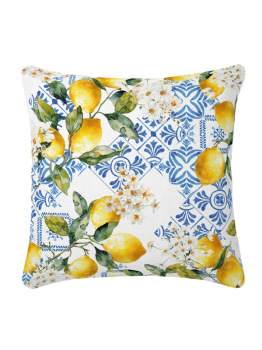 Kissenbezug CITRONS AZULEJOS BLEU